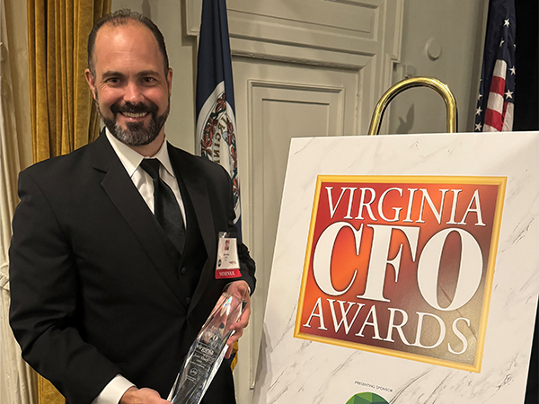 CAES CFO wins VA Business magazine award